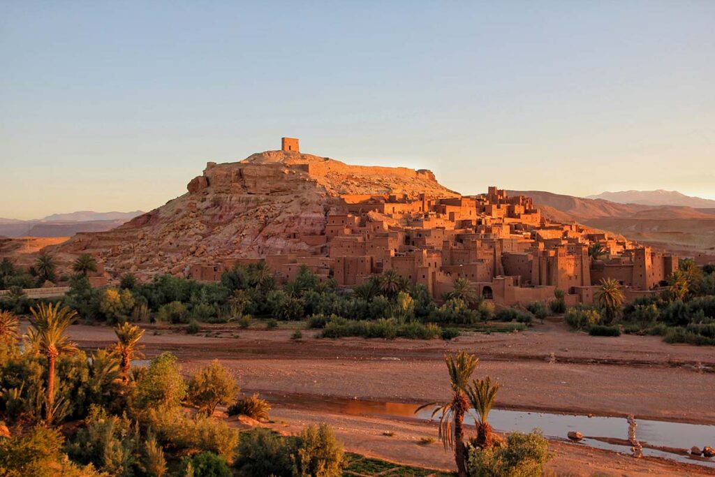 Ancient fortified village of Aït Benhaddou, featured in our Morocco travel guide